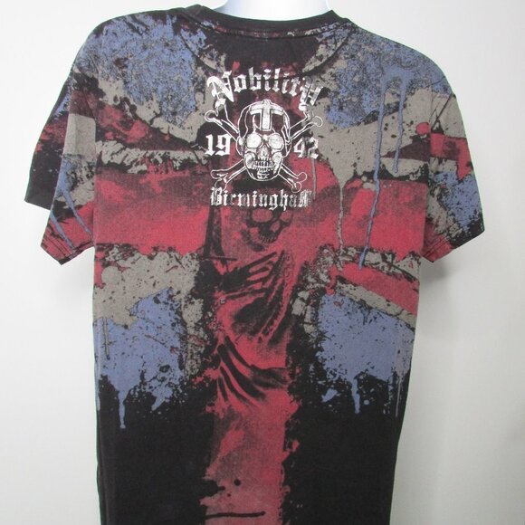 Nobility Birmingham Metallic Skull Graphic T Shirt - Picture 3 of 8